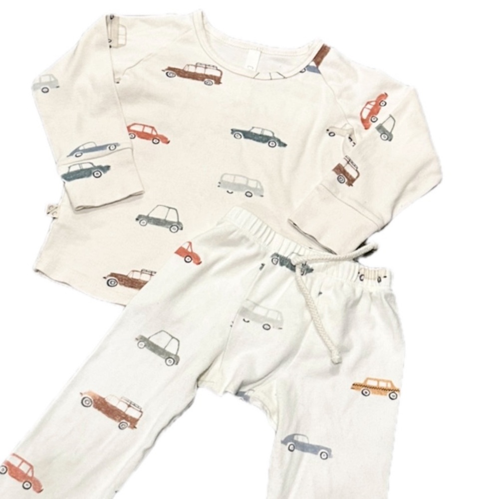CHILDHOODS cars on natural - CC long sleeve and jogger set - Picture 9 of 16